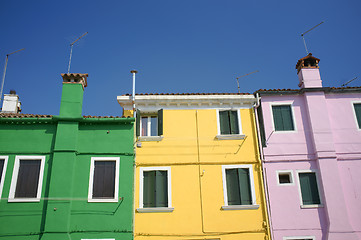 Image showing Burano houses