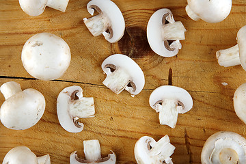 Image showing fresh champignon mushroom