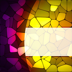 Image showing Stained glass design template. EPS 8