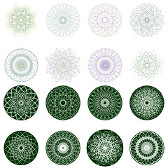 Image showing Guilloche rosette, vector pattern. EPS 8