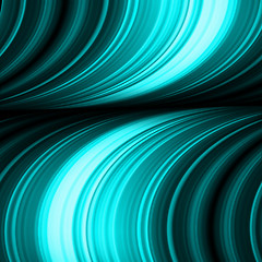 Image showing Blue abstract waves on a black background. EPS 8