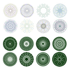 Image showing Guilloche rosette, vector pattern. EPS 8