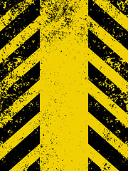 Image showing Hazard stripes in Grunge style. EPS 8