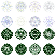Image showing Guilloche rosette, vector pattern. EPS 8