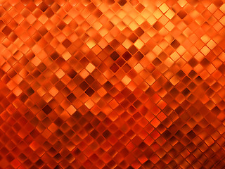 Image showing Red gold mosaic background. EPS 8