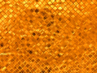 Image showing Orange gold mosaic background. EPS 8