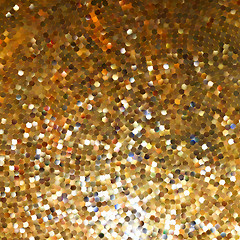 Image showing Golden mosaic. Abstract background. EPS 8