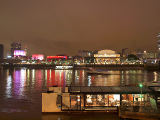 Image showing River Thames South Bank, London