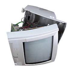 Image showing Old TV set