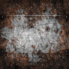 Image showing old grungy metal background