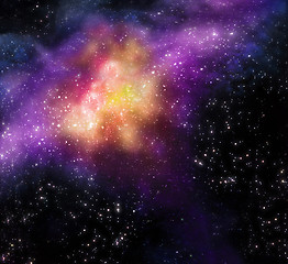 Image showing starry background of deep outer space