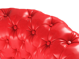 Image showing red sofa