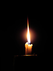 Image showing burning candle