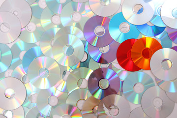 Image showing color CD and dvd