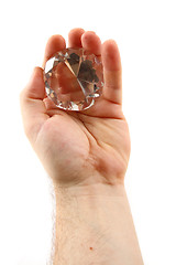 Image showing diamond in the hand