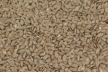Image showing Linen seeds as a background