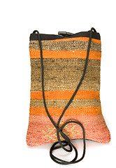 Image showing shoulder bag made of kilim tapestry rug Turkey