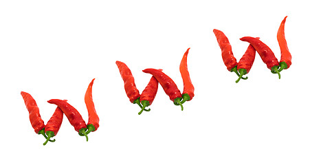 Image showing WWW text composed of chili peppers