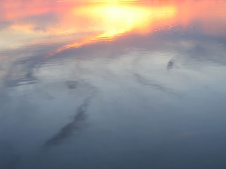 Image showing sunset water background