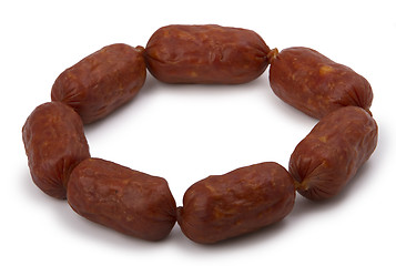 Image showing smoked sausages