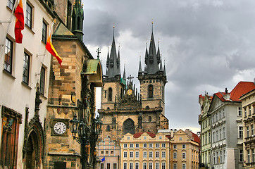 Image showing Tyn Cathedral at Prague, Czech republic