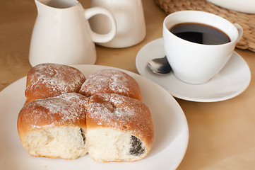 Image showing Stuffed Cakes and Coffee