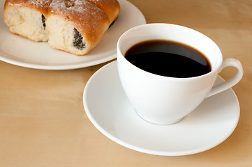 Image showing Coffee and Stuffed Cakes