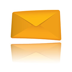 Image showing Orange modern envelope