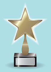 Image showing Bronze star Award ytophy