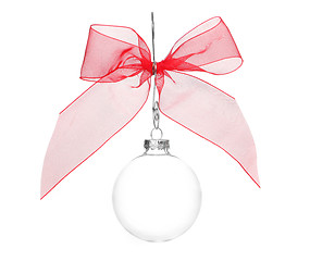 Image showing One Crystal Clear Holiday Bulb Decoration