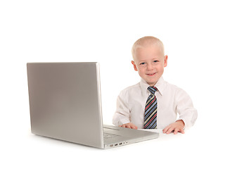 Image showing Happy Little Business Prodigy