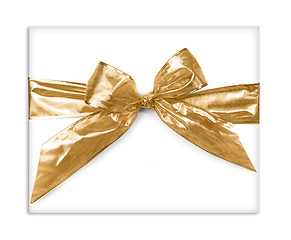 Image showing Gold Bow Present