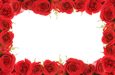 Image showing Valentine or Anniversary Red Roses Framed