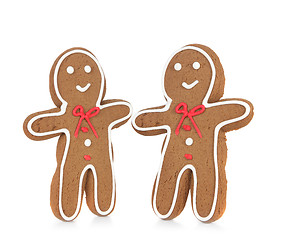 Image showing Gingerbread Man Smiling