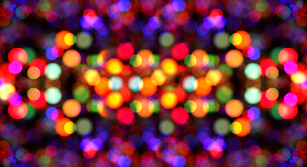 Image showing Colorful Abstract Blurry Background of Reflective Lights