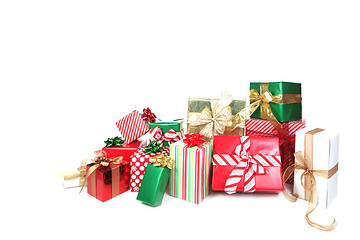 Image showing Presents Against a White Background