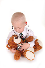 Image showing Sweet Caring Child Doctor