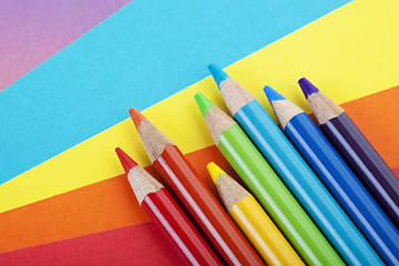 Image showing Paper and Crayons