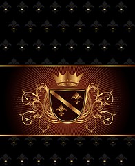 Image showing luxury vintage frame template