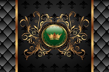 Image showing vintage background with crown