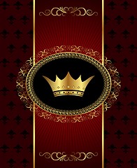 Image showing vintage background with crown