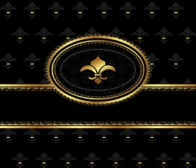 Image showing royal background with golden frame