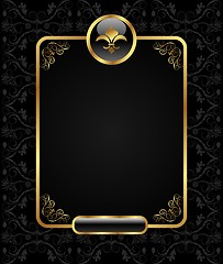 Image showing royal background with golden frame