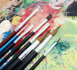 Image showing Paintbrushes