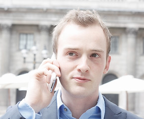 Image showing Man on phone