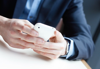 Image showing Businessman on phone