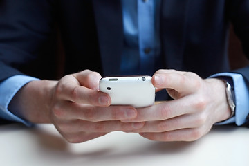 Image showing Businessman on phone