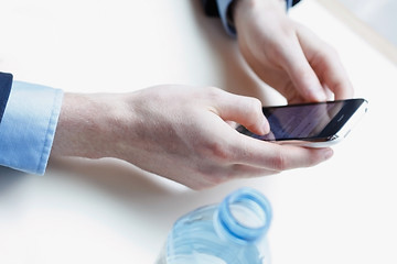 Image showing Businessman on phone