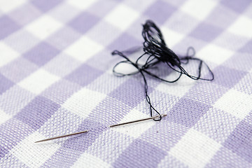 Image showing Needle and thread