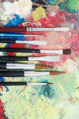 Image showing Paintbrushes